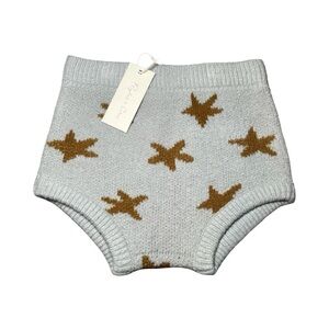 NWT Rylee + Cru Baby Infant Soft Knit Star Diaper Cover Bloomers, Size 2-3 Y